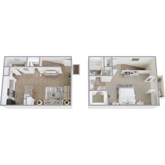 a white table topped with a white table top