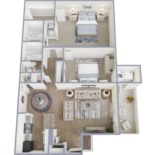 a room with a lot of different things in it